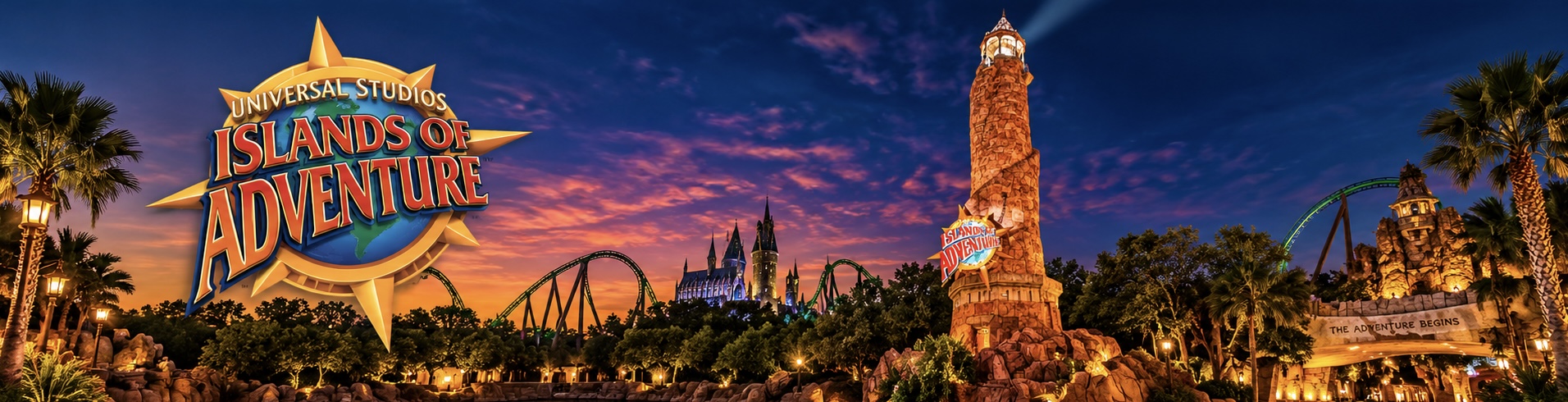 Islands of Adventure park banner
